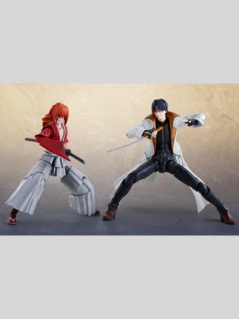 Rurouni Kenshin-Meiji Swordsman Romantic Tan- Figure S.H.Figuarts Aoshi Shinomori