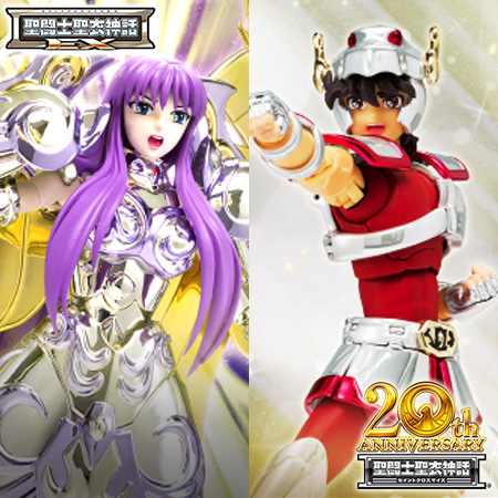 Special site [SAINT SEIYA] To commemorate the 20th anniversary of SAINT CLOTH MYTH series, "SAINT CLOTH MYTH EX GODDESS ATHENA＆SAORI KIDO" and 5 early Bronze Saints have been given special coloring. Release date has been decided!
