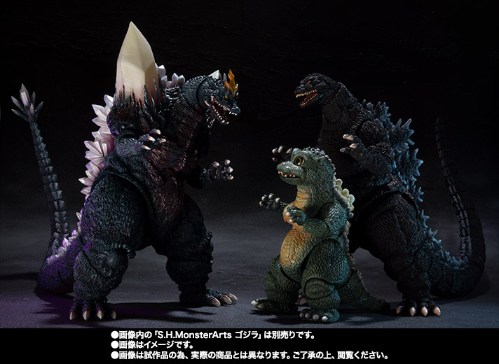 S.H.MonsterArts スペースゴジラ＆リトルゴジラ Special Color Ver. 09