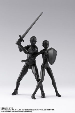 S.H.Figuarts ボディちゃん DX SET 2（ Solid black Color Ver.） 14