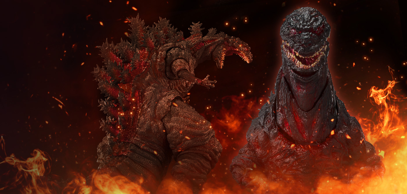 Shin Godzilla Figure S.H.MonsterArts Godzilla (2016) Form 4 Night Battle Ver.