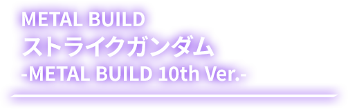METAL BUILD ストライクガンダム-METAL BUILD 10th Ver.-
