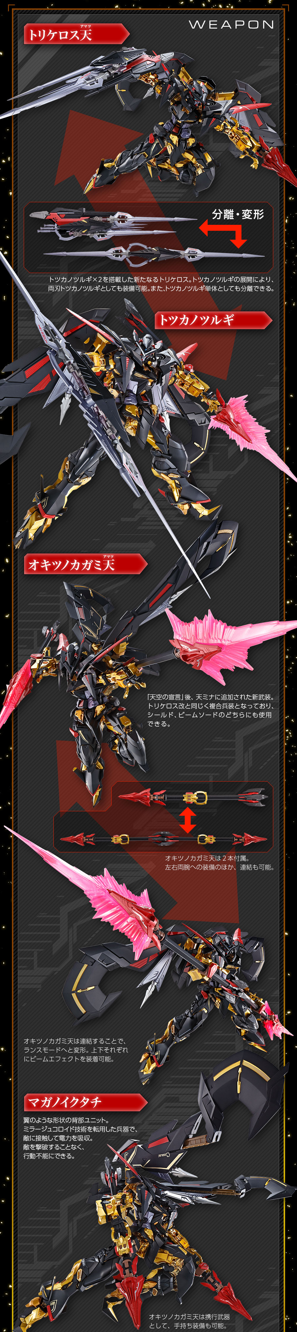Metal Build MBF-P01-Re2C Gundam Astray Gold Frame Amatsu Mina(Pricncess of The Sky)