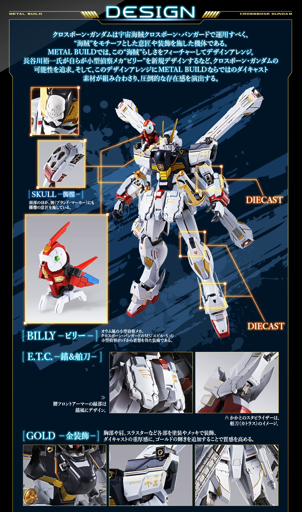 Metal Build XM-X1(F97) Crossbone Gundam X-1